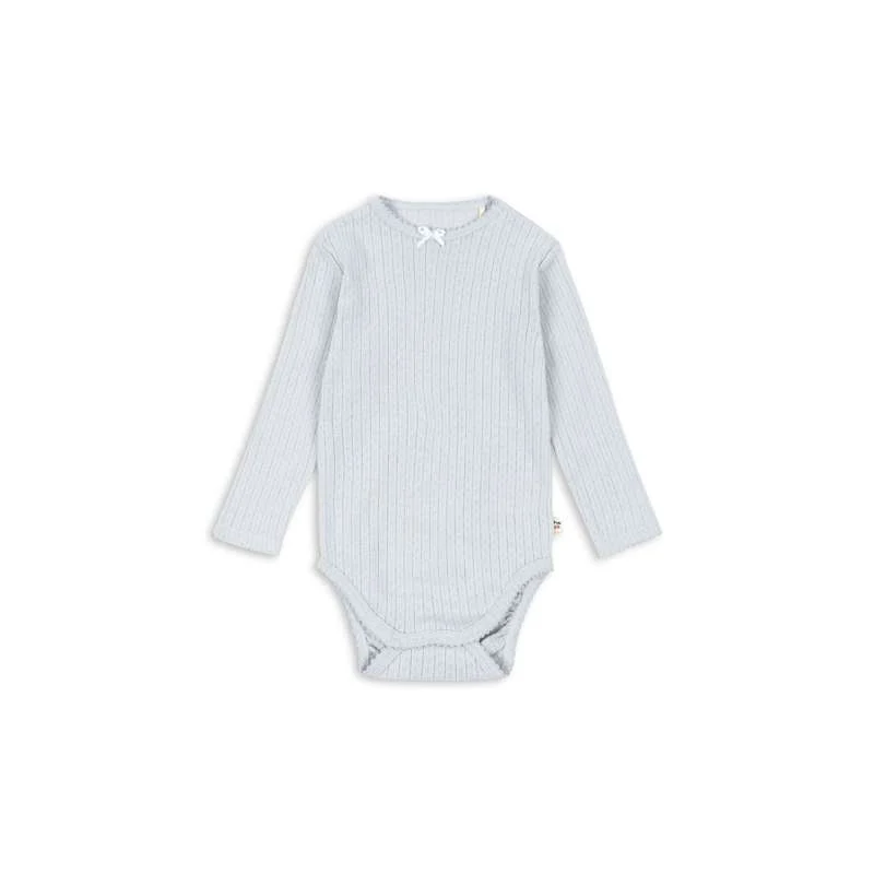 Premium Original Konges Sløjd Minnie Body - GOTS - Amanhecer Cinzento