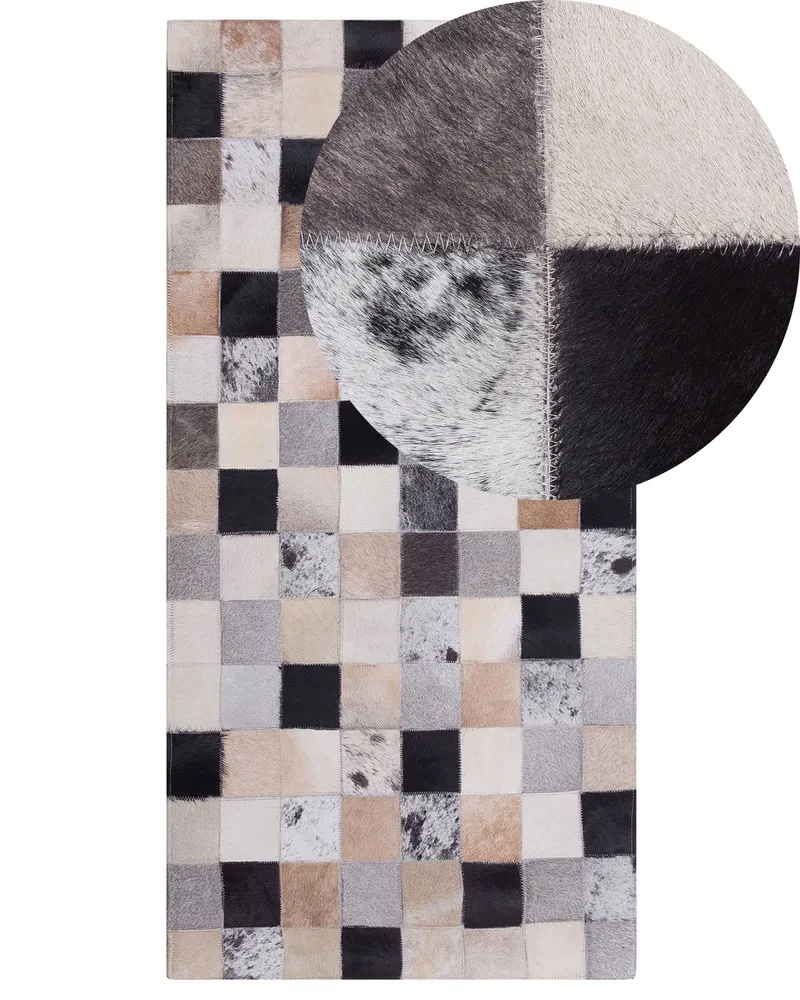 Cowhide Area Rug 80 x 150 cm Caramelo RIZE
