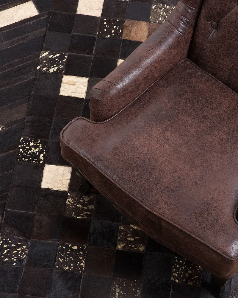 Cowhide Area Rug 80 x 150 cm Chocolate ARTVIN