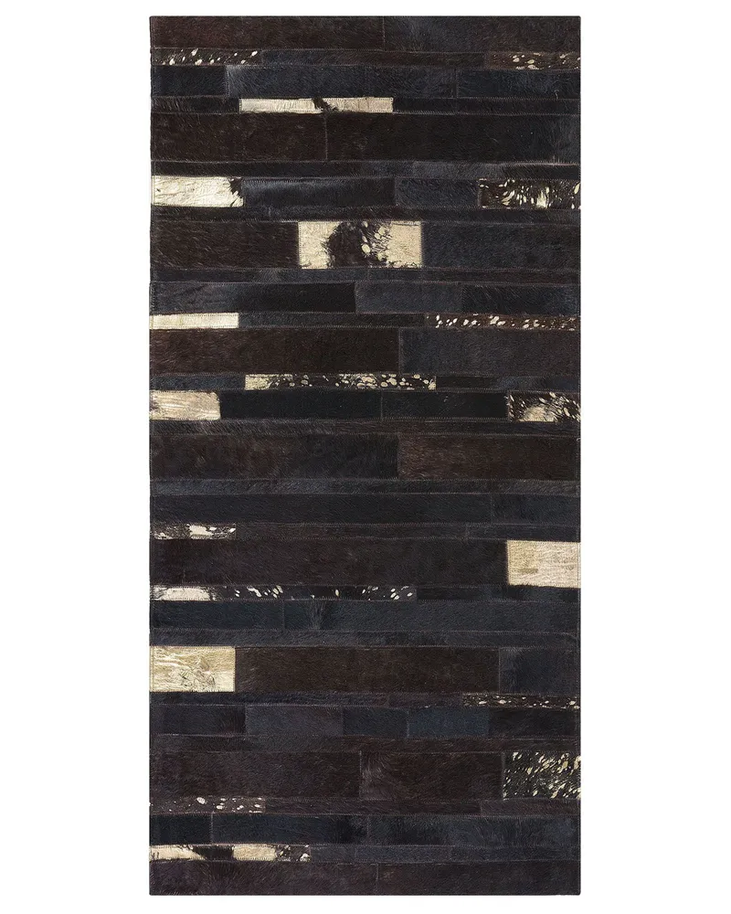 Cowhide Area Rug 80 x 150 cm Chocolate ARTVIN