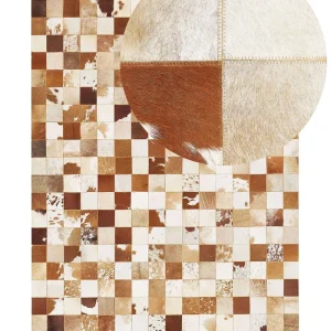 Cowhide Area Rug 160 x 230 cm Brown and Neve CAMILI