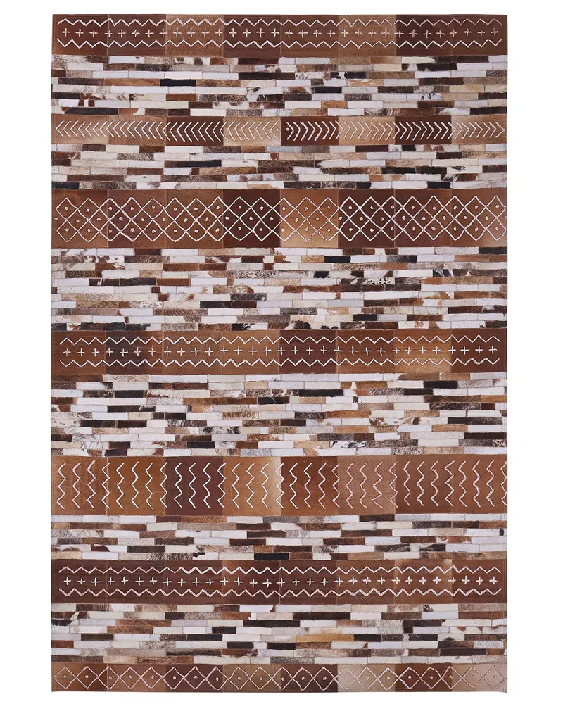 Cowhide Area Rug 160 x 230 cm Café HEREKLI
