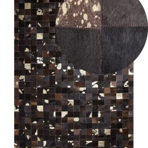 Cowhide Area Rug 160 x 230 cm Café BANDIRMA