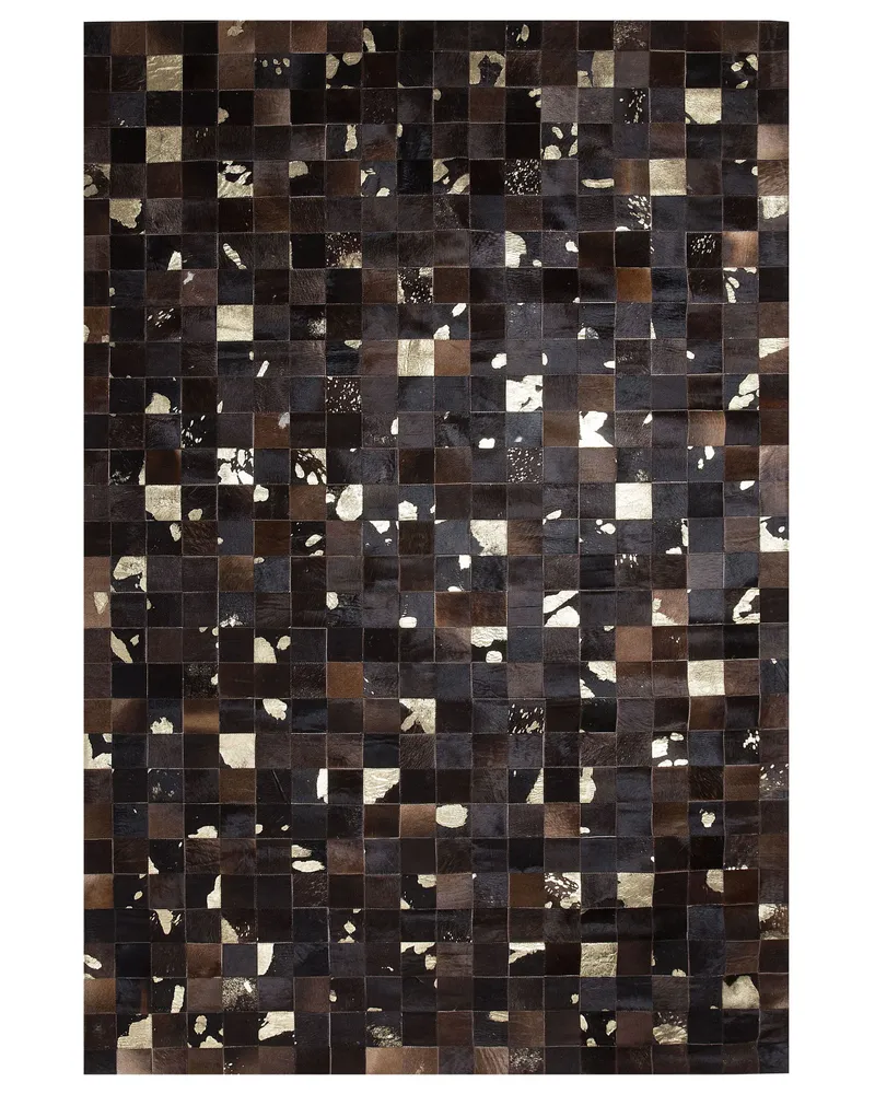 Cowhide Area Rug 160 x 230 cm Café BANDIRMA