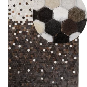 Cowhide Area Rug 160 x 230 cm Café Beige EYIM