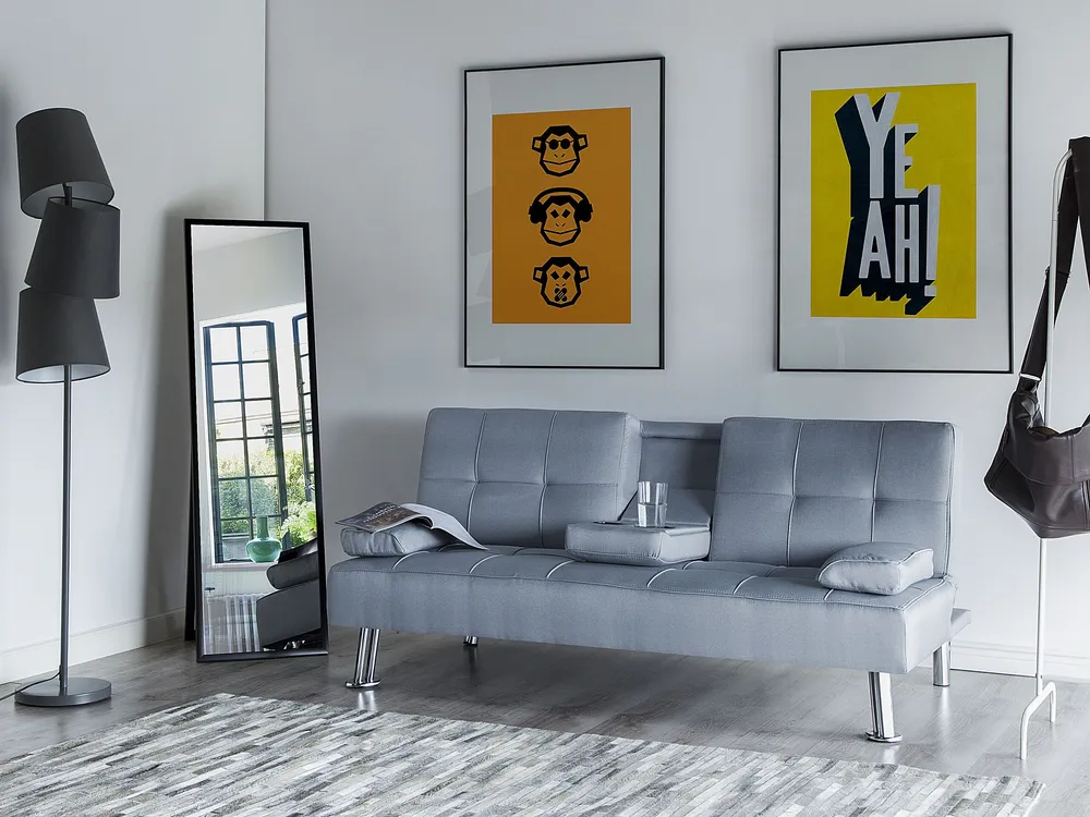 Cowhide Area Rug 160 x 230 cm Grey AHILLI