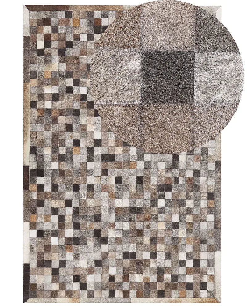 Cowhide Area Rug 160 x 230 cm Multicolour ARMUTLU