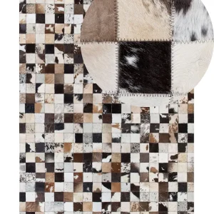 Cowhide Area Rug 160 x 230 cm Multicolour CERLI