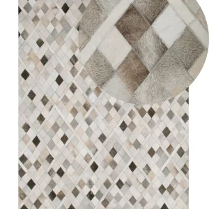 Cowhide Area Rug 160 x 230 cm Multicolour HIRKA
