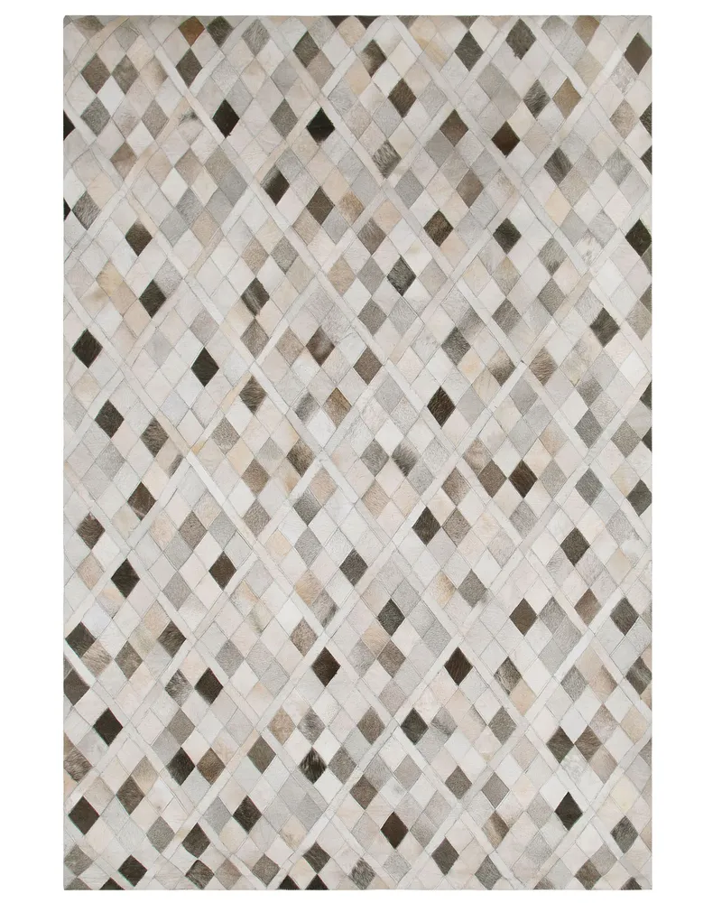 Cowhide Area Rug 160 x 230 cm Multicolour HIRKA