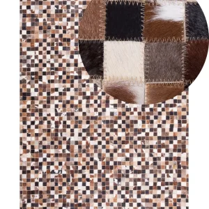 Cowhide Area Rug 160 x 230 cm Multicolour KONYA