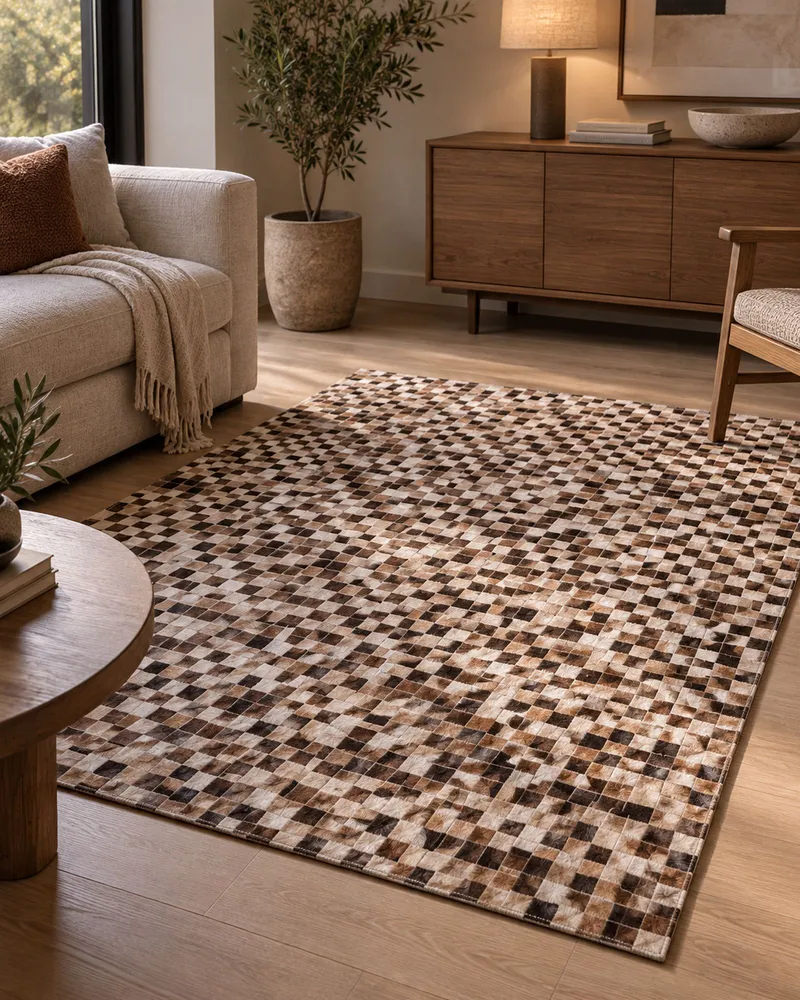 Cowhide Area Rug 160 x 230 cm Multicolour KONYA