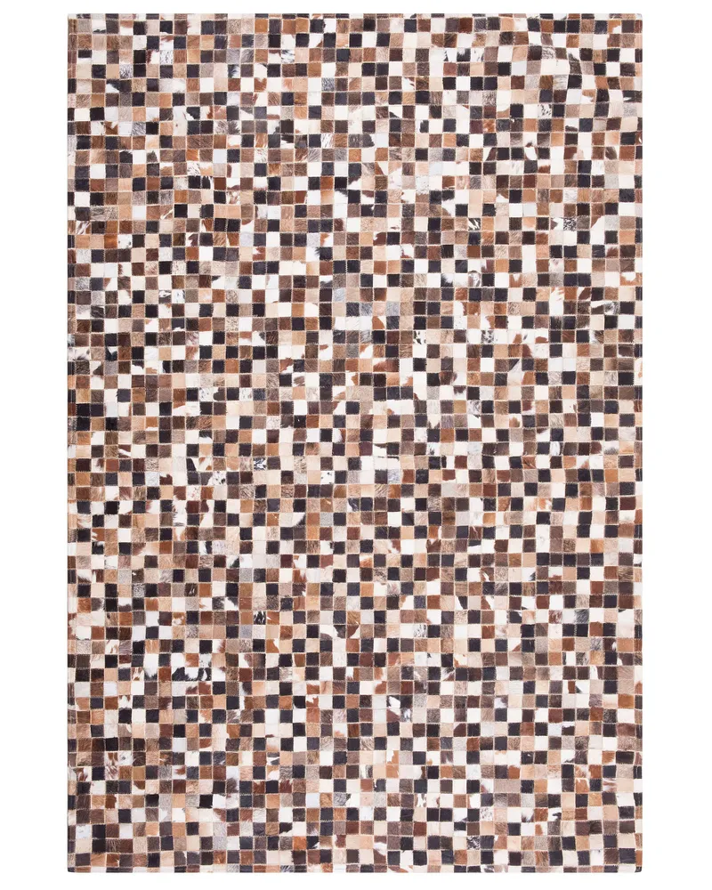 Cowhide Area Rug 160 x 230 cm Multicolour KONYA
