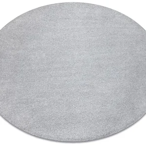 Tapete redondo INDUS prata 91 avião MELANGE cercle 150 cm