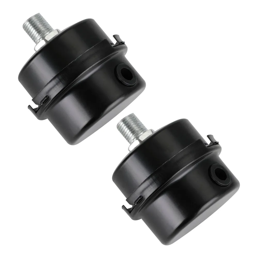 2x filtro metal compressor de ar silenciador de ruído de filtro de ar 13/6/20mm