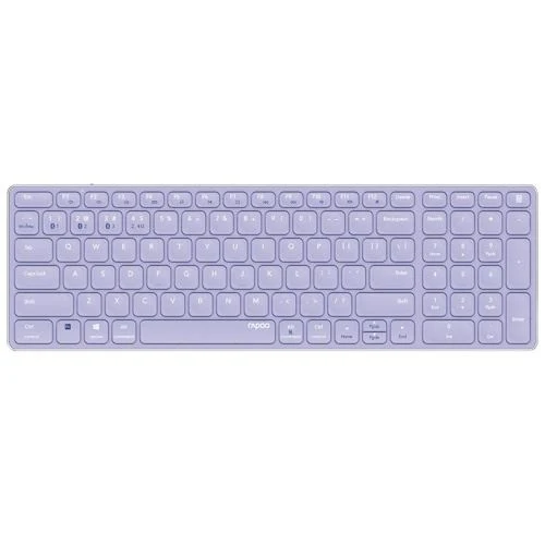Certificado OE Teclado Rapoo E9700M Multi-mode Wireless/Bluetooth Ultra-slim 215873 - Layout PT - Roxo