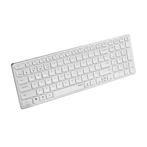 Junta do Coletor Teclado Rapoo E9700M Multi-mode Wireless/Bluetooth Ultra-slim PT 215927 - Branco