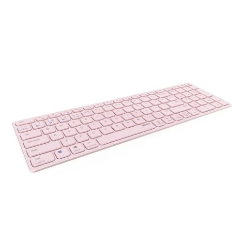 Teclado Rapoo E9700M Multi-mode Wireless/Bluetooth Ultra-slim 215872 - Layout PT - Rosa