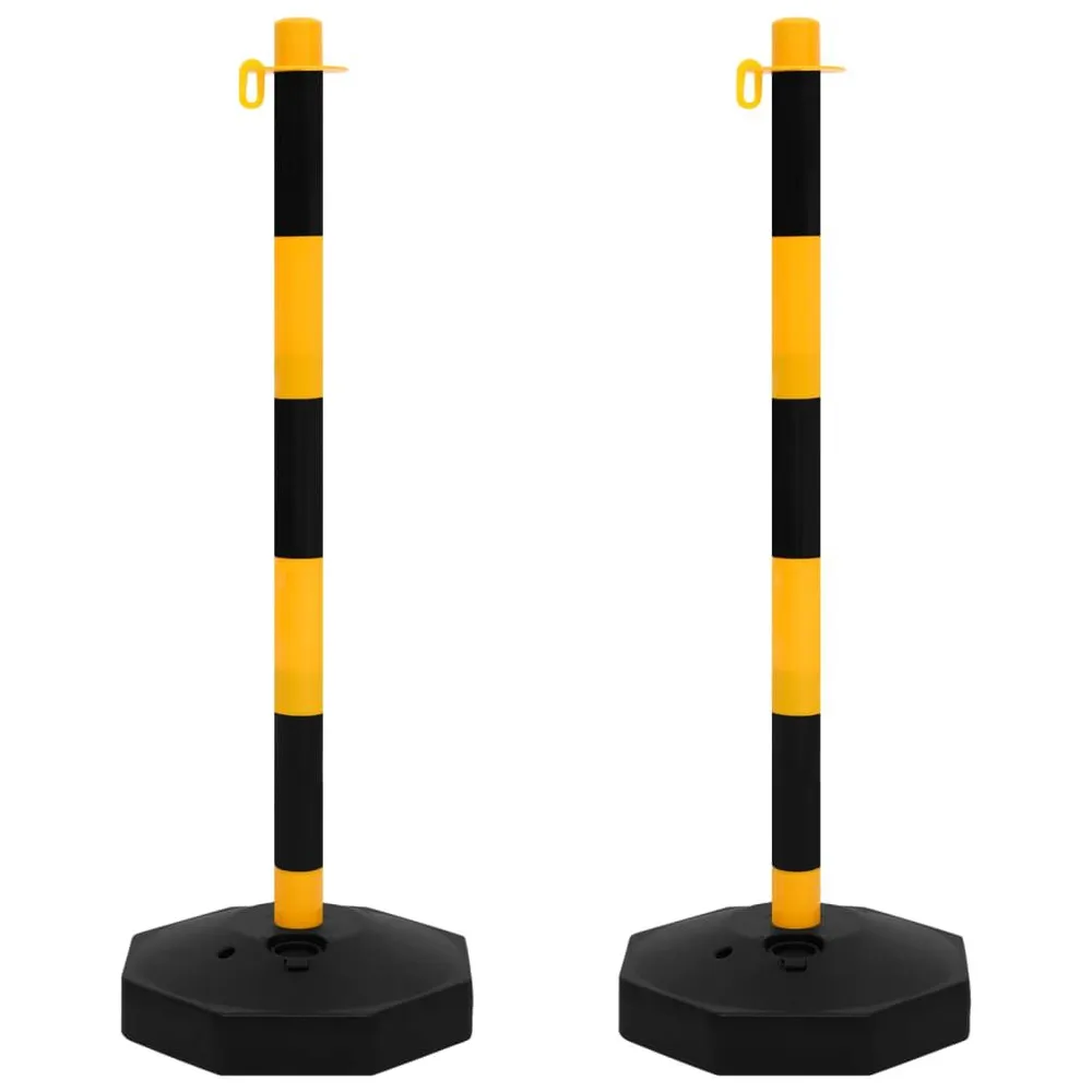 Conjunto de postes com corrente de plástico 10 m LED Branco 6000K