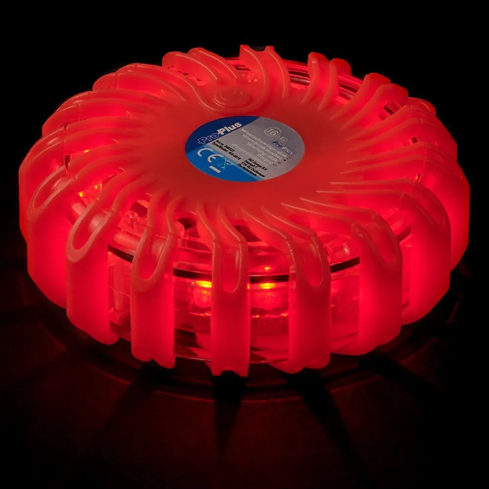 Refletor Off-Road ProPlus Discos rodoviários de aviso com 16 luzes LED laranja 540322