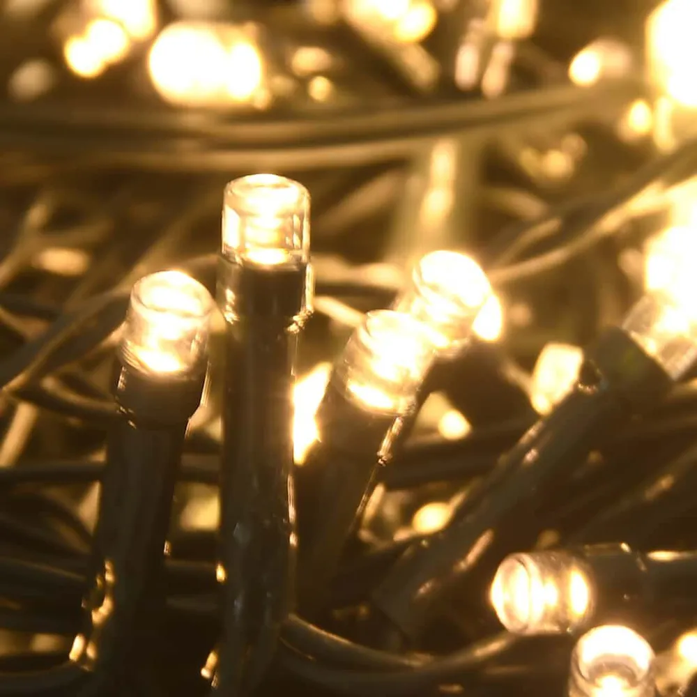 Conj. de bolas de natal 61pcs com pico e 150 LEDs dourado/bronze