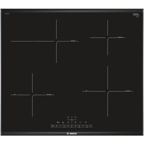 Placa de Indução Bosch Serie 6 PIF675FC1E | Elétrica | 60.6 cm | 4 Zonas | ço inoxidável