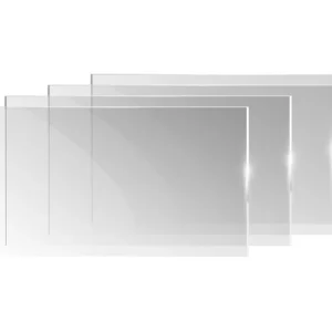 Conjunto de painéis de vidro Square Table com Kit de Parafusos