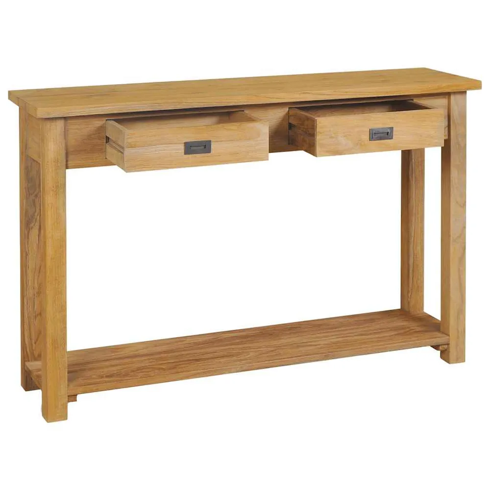 Organizador de Volante Mesa consola de teca maciç 120x30x80 cm