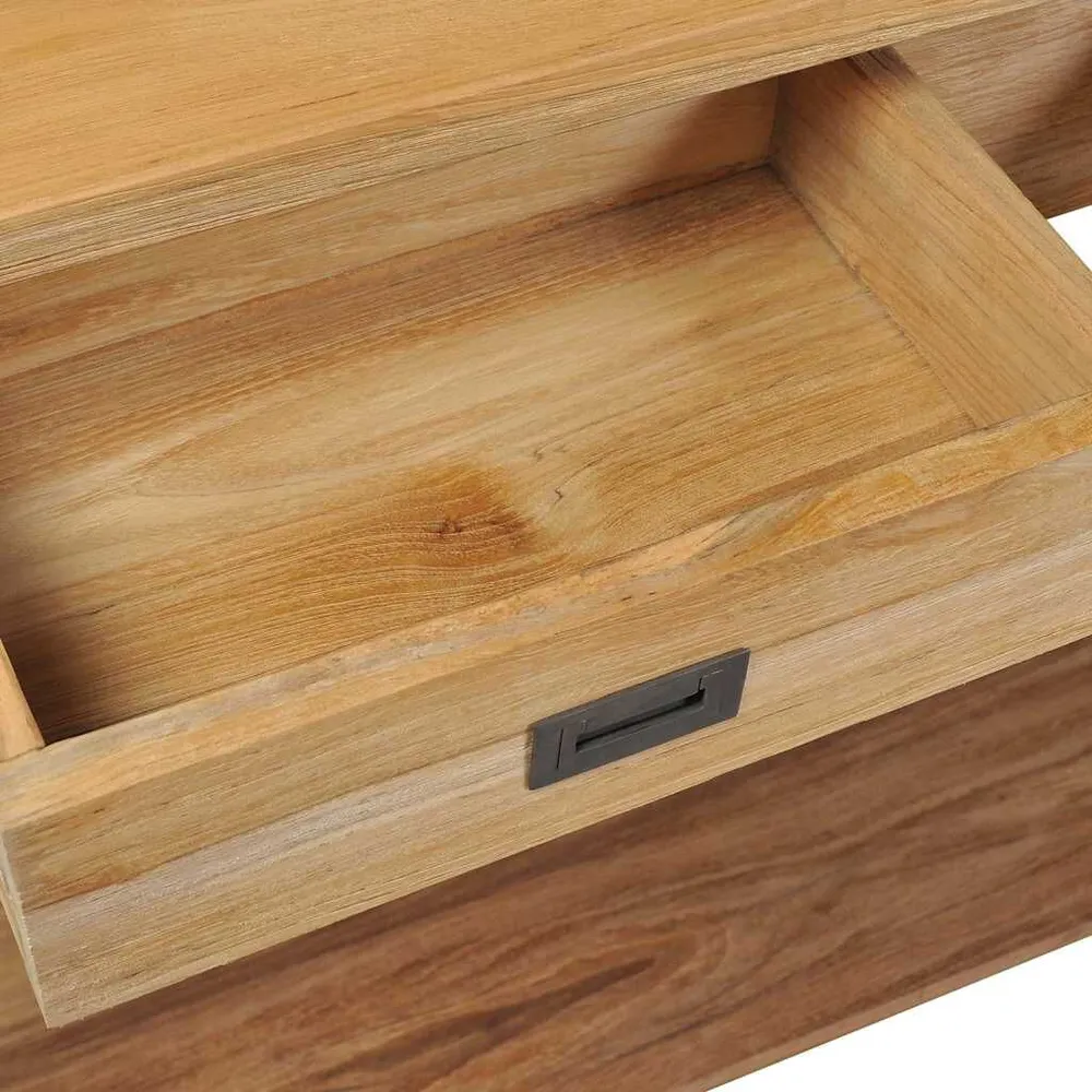 Organizador de Volante Mesa consola de teca maciç 120x30x80 cm
