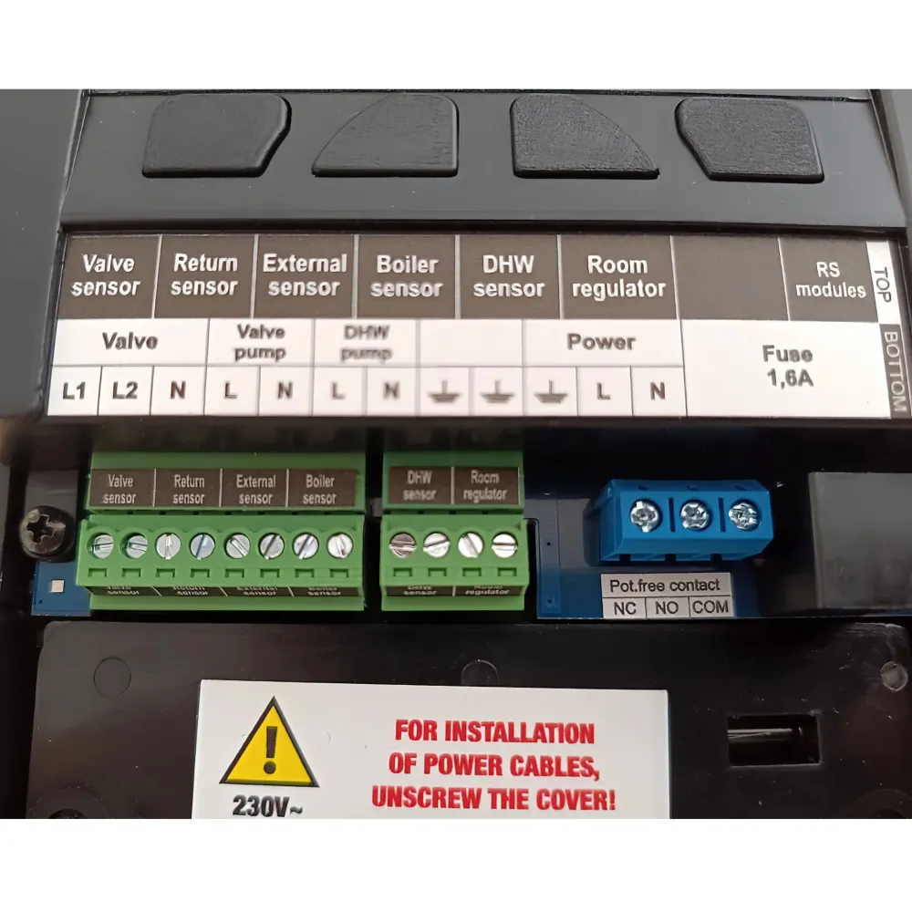 Controlador do circuito de aquecimento, controlador da válvula misturadora com compensação climática Tech i-1 CWU