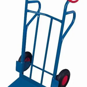 Carrinho tubular de ço VARIOfit com pá enorme, dimensões externas: 690 x 710 x 1.200 mm (LxPxA), sk-710.208
