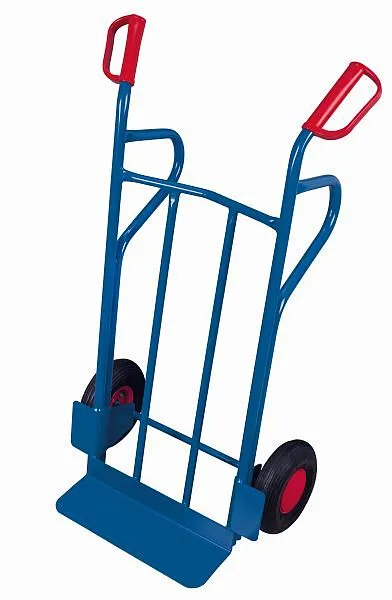 Carrinho tubular de ço VARIOfit com pá imenso, dimensões externas: 690 x 550 x 1.200 mm (LxPxA), sk-710.117