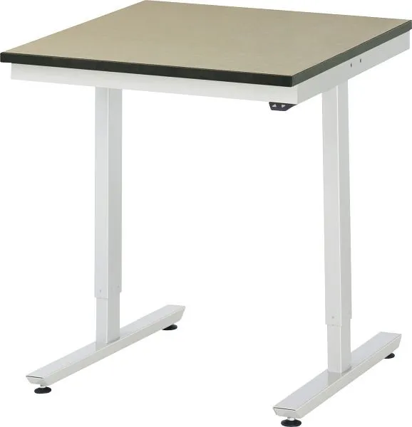 Mesa de trabalho RAU série adlatus 150 (ajustável eletricamente em altura), tampo em MDF, 750x720-1120x800 mm, 08-AT-075-0...