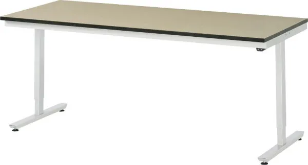Mesa de trabalho RAU série adlatus 150 (ajustável eletricamente em altura), tampo em MDF, 2000x720-1120x800 mm, 08-AT-200-...