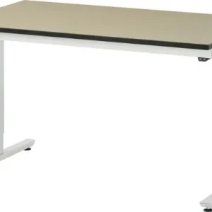 Mesa de trabalho RAU série adlatus 150 (ajustável eletricamente em altura), tampo em MDF, 1500x720-1120x800 mm, 08-AT-150-...