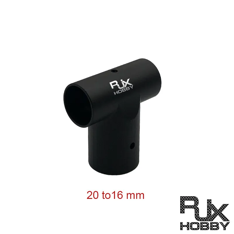 Rjx trem de pouso de 20 16mm, liga de alumínio, tripé, tubo de fibra de carbono, conector para drone agrícola, uav
