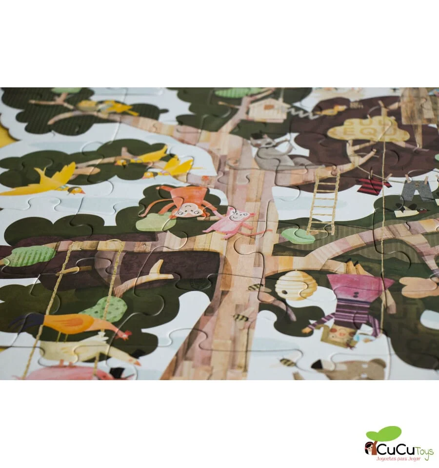 My Tree, 50-piece de duas faces silhouette puzzle