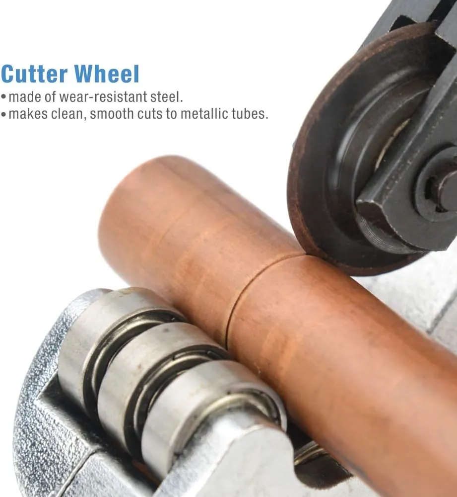 Cortador de tubos de cobre CT-532, de 3/16 pol. 1-1/4 pol., para ço inoxidável, cortador de tubos CSST com 2 lâminas de re...