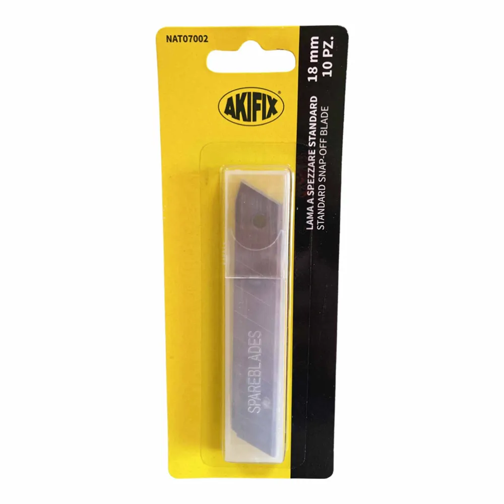 Cuchillas estándar NAT07002 18 mm Pz10 AKIFIX