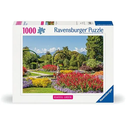 Puzzle Beautiful Gardners Itália: Parque Pallavicino, Stresa - 1000 Peças - Ravensburger com Garantia do Fabricante
