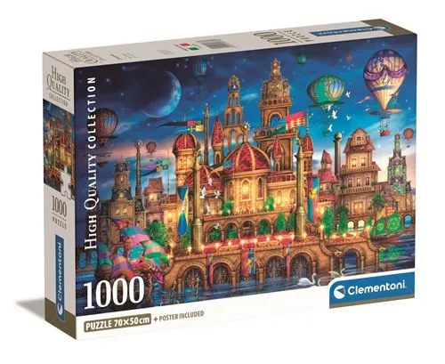 Puzzle High Quality Collection Portátil: Downtown - 1000 Peças - Clementoni