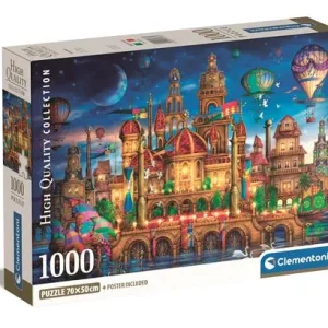 Puzzle High Quality Collection Portátil: Downtown - 1000 Peças - Clementoni