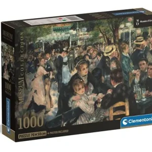 Puzzle Museum: Renoir, Bal Du Moulin de La Galette - 1000 Peças - Clementoni para Transmissão Manual