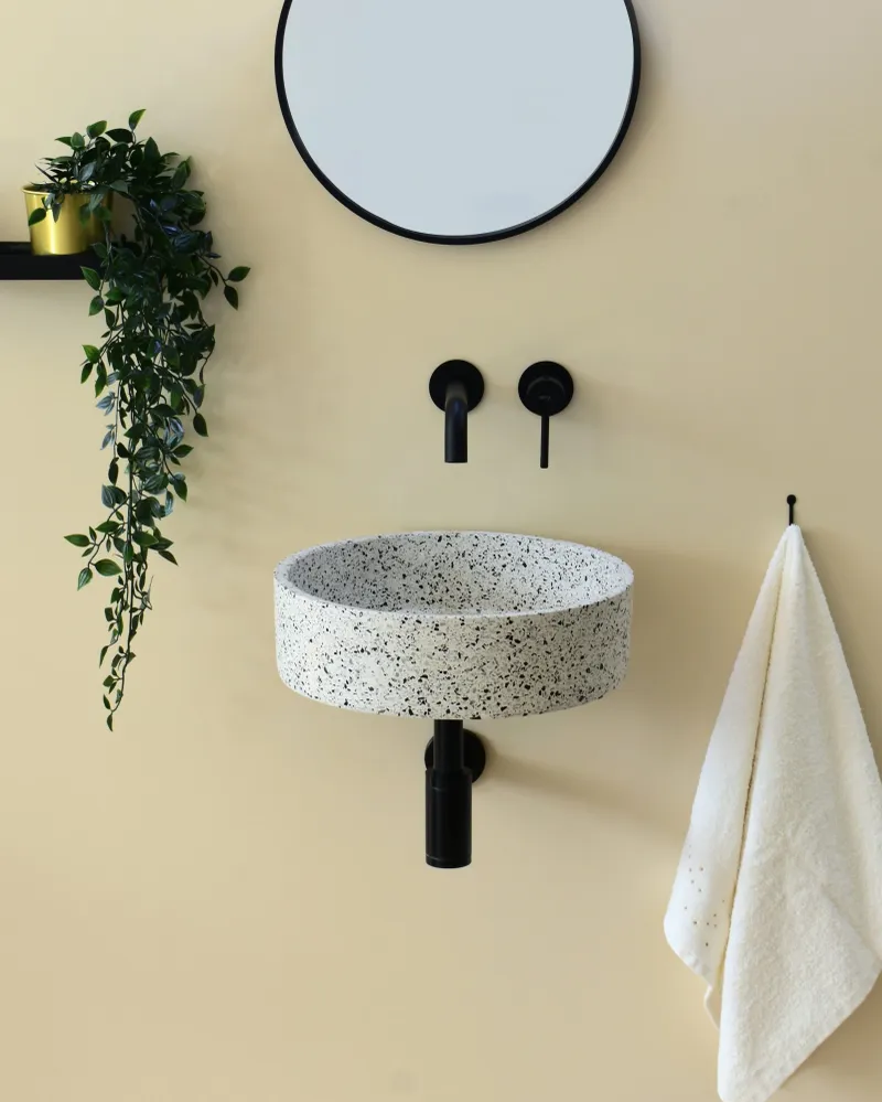 Eos Terrazzo Crema white mural