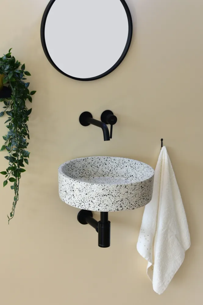 Eos Terrazzo Crema white mural
