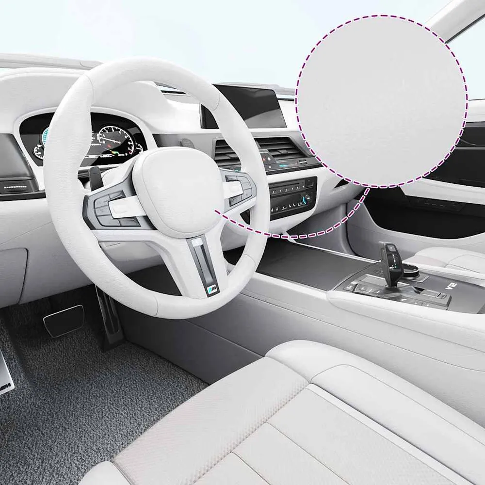 Película para carro 100x150 cm branco mate Fácil de Trocar