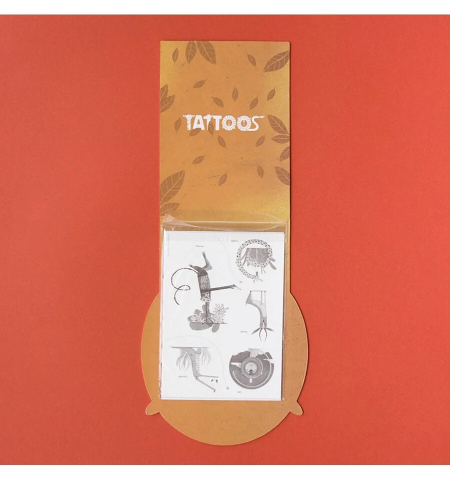 Adesivo Removível Jungle Tattoos, 10 jungle decals