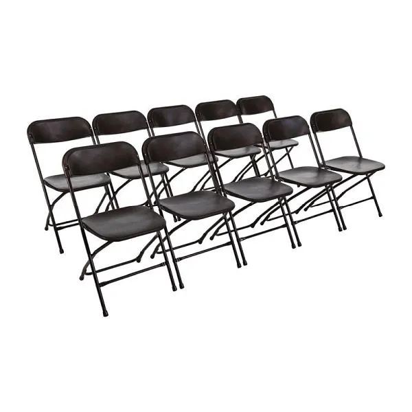 Organizador para RV Bolero cadeiras leves dobráveis pretas, PU: 10 peças, GD386