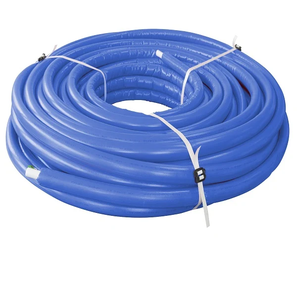 Rolo multicamada isolado azul