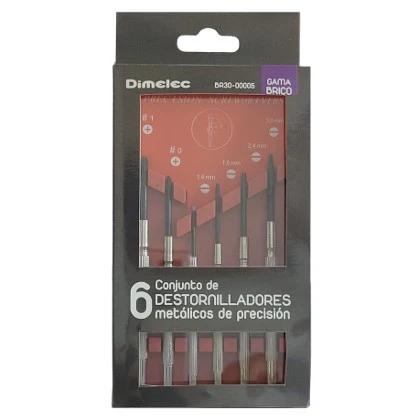 6 DESTORNILLADORES METALICOS DE PRECISION DIMELEC